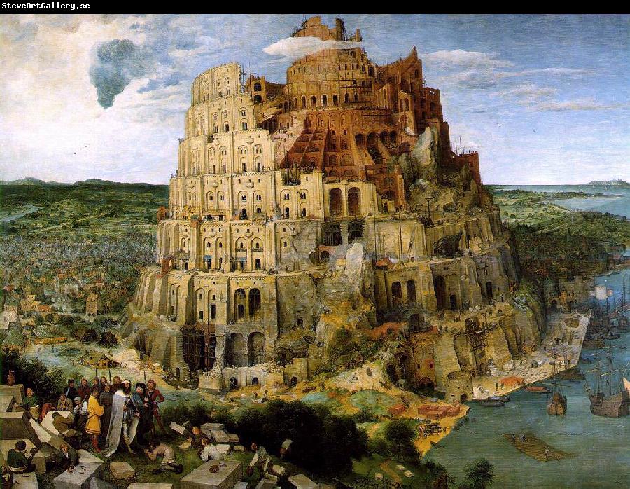 BRUEGEL, Pieter the Elder The Tower of Babel f